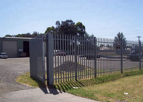 Wolnostojące metalowe ogrodzenia palisadowe w stylu euro do obiektów przemysłowych